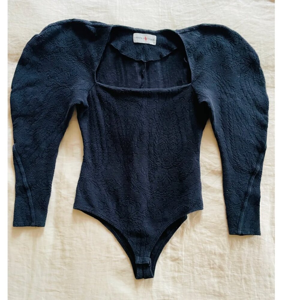 Mara Hoffman Puffed Sleeve Body Suit